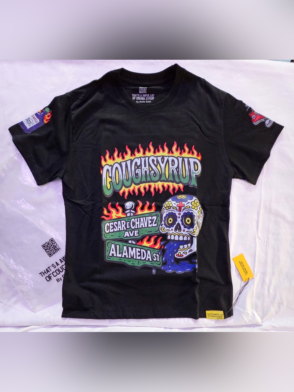That’s A Awful Lot Of Coughsyrup Black Graphic Tee